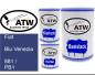 Preview: Fiat, Blu Venezia, 881 / PB1: 500ml Lackdose + 500ml Klarlack + 250ml Härter - Set, von ATW Autoteile West.